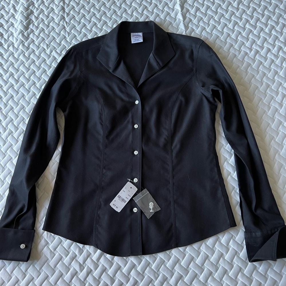 NWT Brooks Brothers shirt.Size 2. Black.